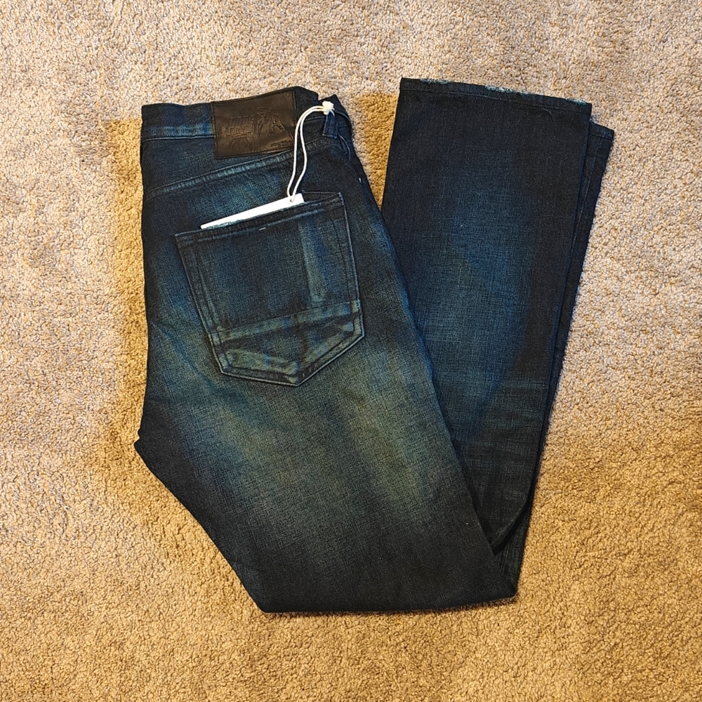 PRPS Indigo Green Tea Dyed Jeans